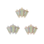 Gemma Trios Threadless End with Mercury Mist Topaz Threadless Ends Buddha Jewelry