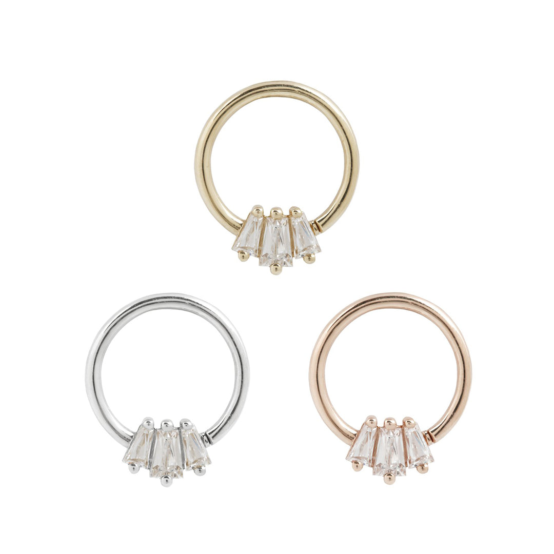 Gemma Trios Seam Ring with CZ Seam Rings Buddha Jewelry