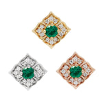 Grace Threadless End with Green Spinel Threadless Ends Buddha Jewelry
