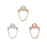 Halston Threadless End with CZ Threadless Ends Buddha Jewelry