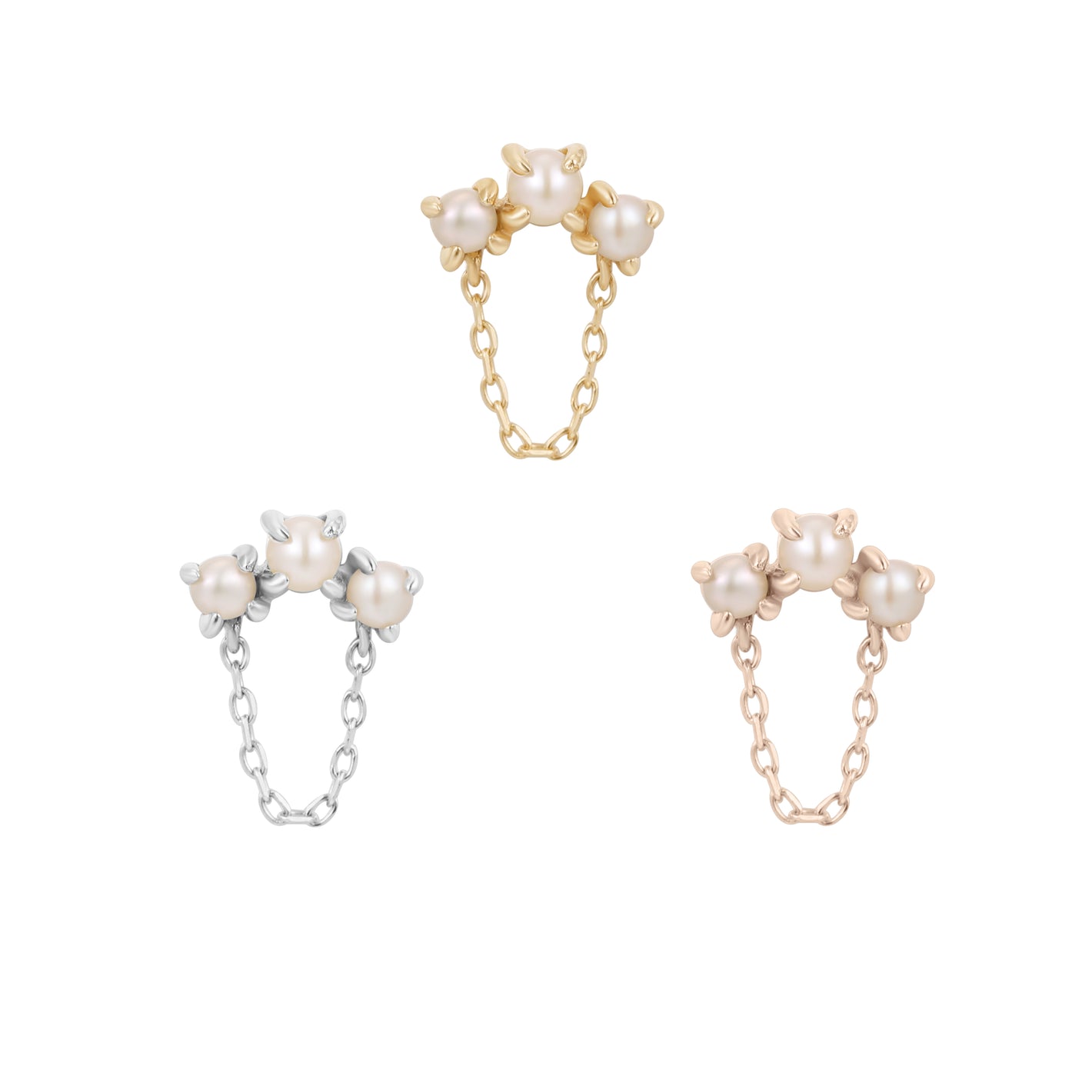 Halston Threadless End with Pearl Threadless Ends Buddha Jewelry