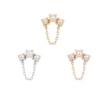 APP-Halston Threadless End with Pearl Threadless Ends Buddha Jewelry