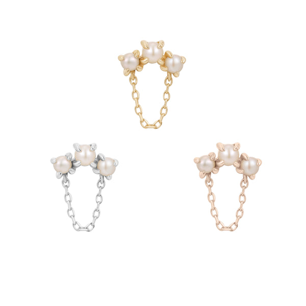 Halston Threadless End with Pearl Threadless Ends Buddha Jewelry