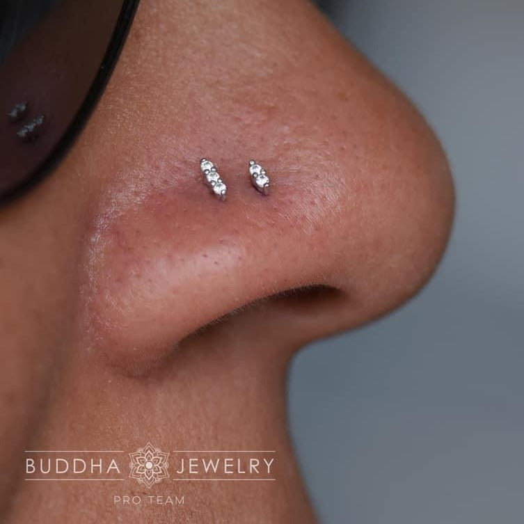 Mishka 3 Threadless End with CZ Threadless Ends Buddha Jewelry