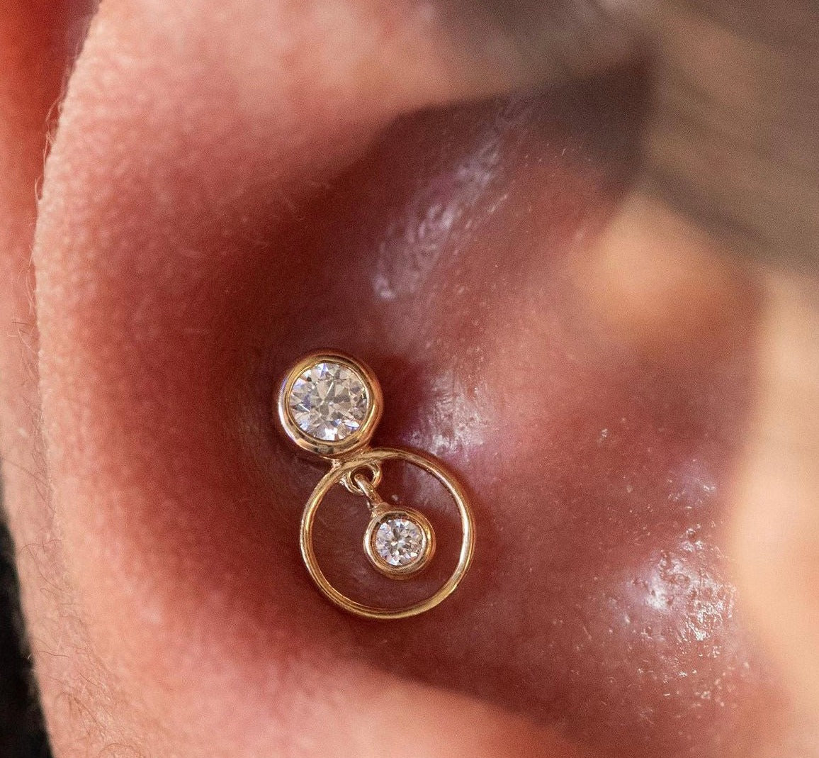 Warhol Threadless End with CZ Threadless Ends Buddha Jewelry