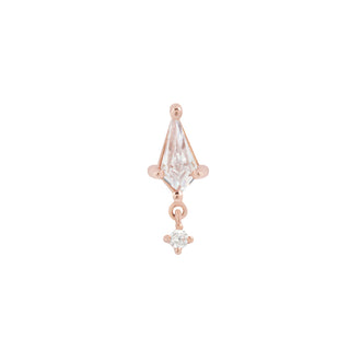 It's All Happening - Dangle CZ - Threadless End Threadless Ends Buddha Jewelry Rose Gold  