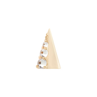 Lux Spike Threadless Ends Buddha Jewelry Yellow Gold  