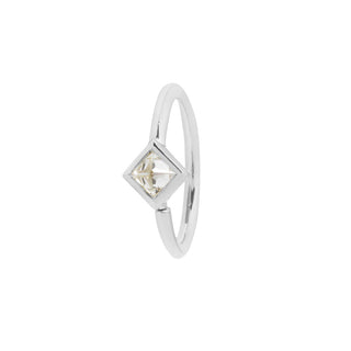 Mae CZ Seamless Ring Seam Rings Buddha Jewelry White Gold  