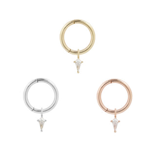 Mini Soho Pendant 14kt Solid Gold + CZ Charms Buddha Jewelry   