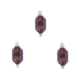 Oh My My - Hex Cut Amethyst - Threadless End Threadless Ends Buddha Jewelry   