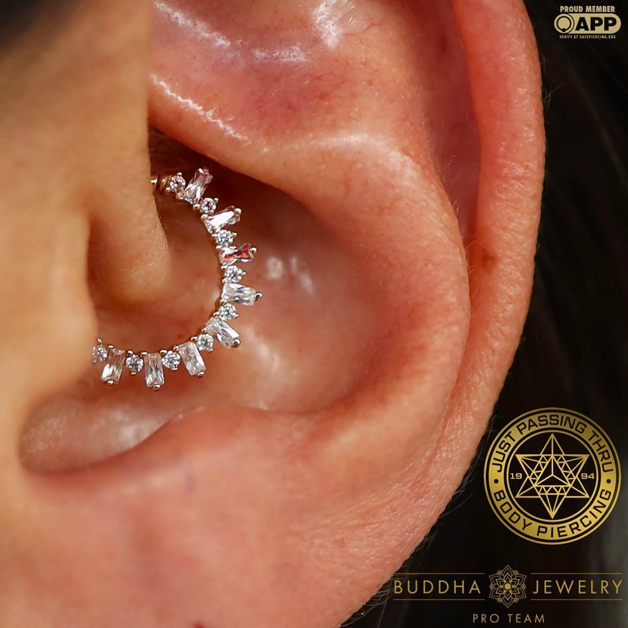 Unforgettable Clicker with CZ Clickers Buddha Jewelry