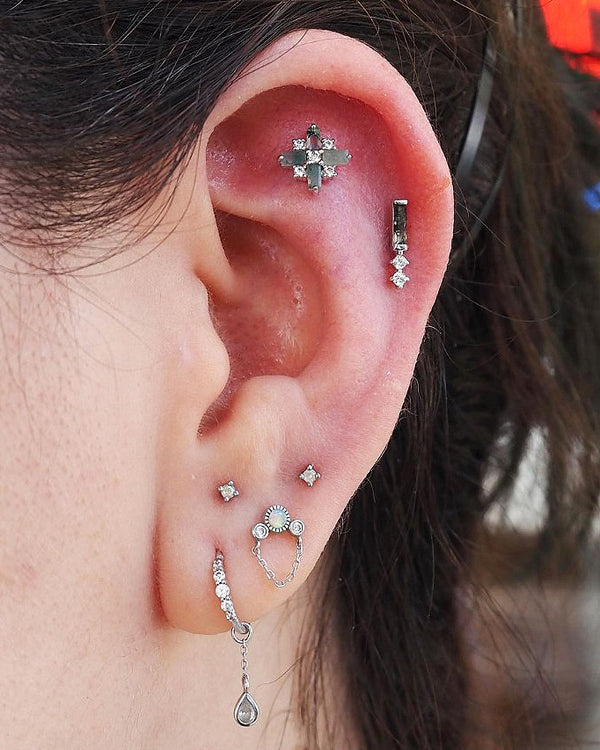 Covet Threadless End with Moss Agate Threadless Ends Buddha Jewelry