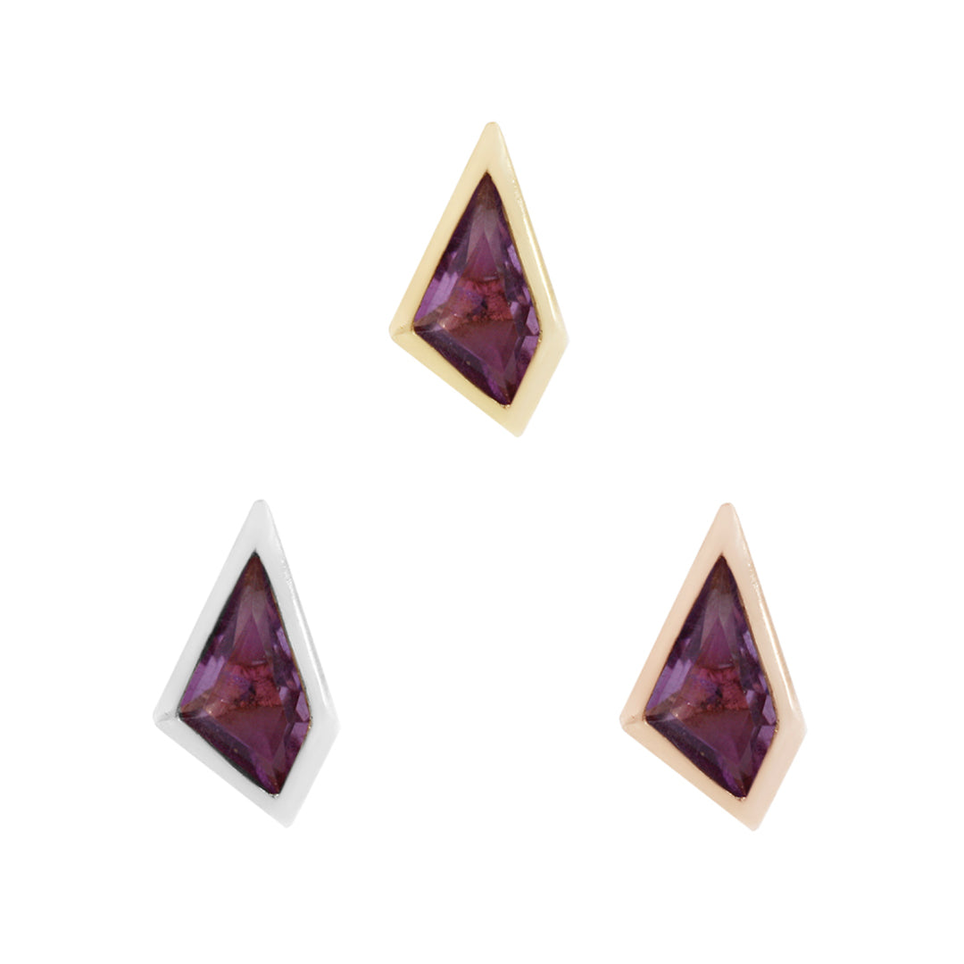 Transcend Threadless End with Amethyst Threadless Ends Buddha Jewelry