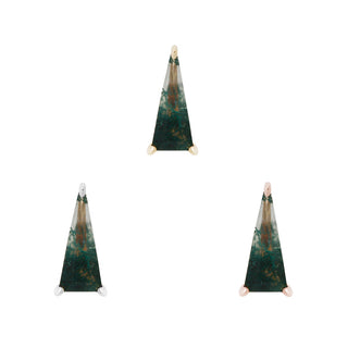 Vela - Moss Agate - Threadless End Threadless Ends Buddha Jewelry Organics   