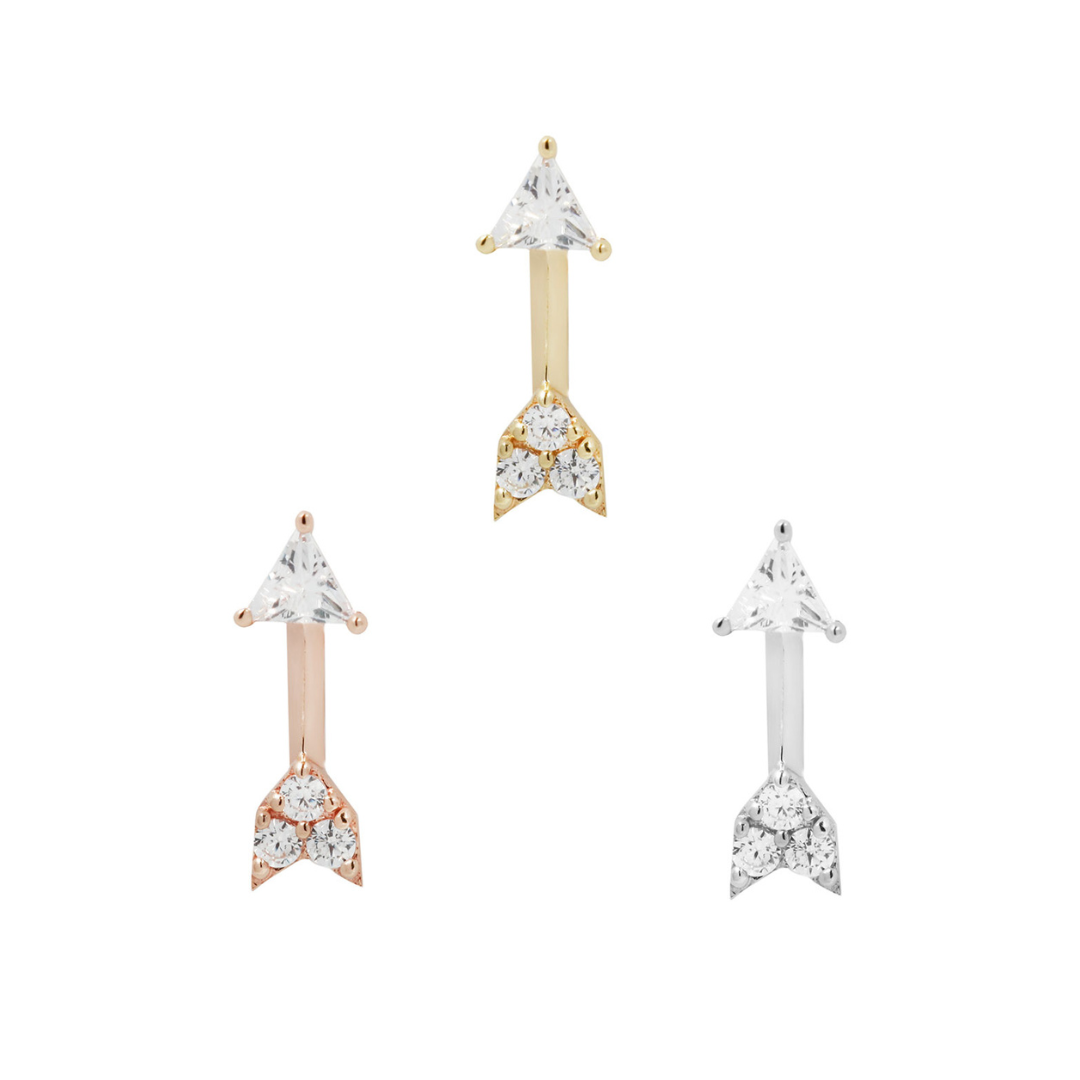 Zandra Threadless End with CZ Threadless Ends Buddha Jewelry