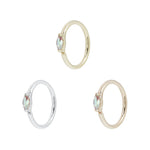 Zuri Seam Ring with Mercury Mist Topaz Seam Rings Buddha Jewelry