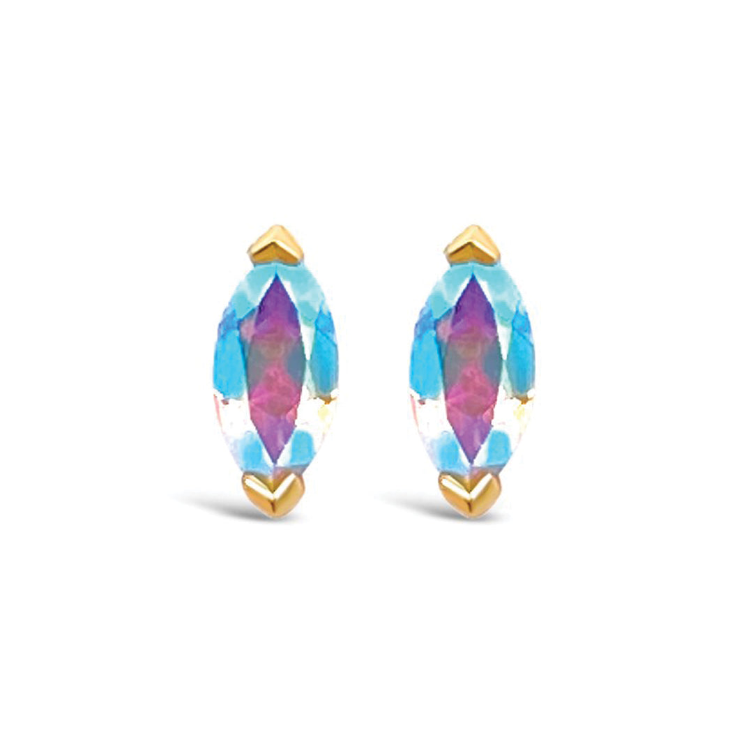 Zuri Threadless End with Mercury Mist Topaz Threadless Ends Buddha Jewelry