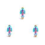 Zuri Threadless End with Mercury Mist Topaz Threadless Ends Buddha Jewelry