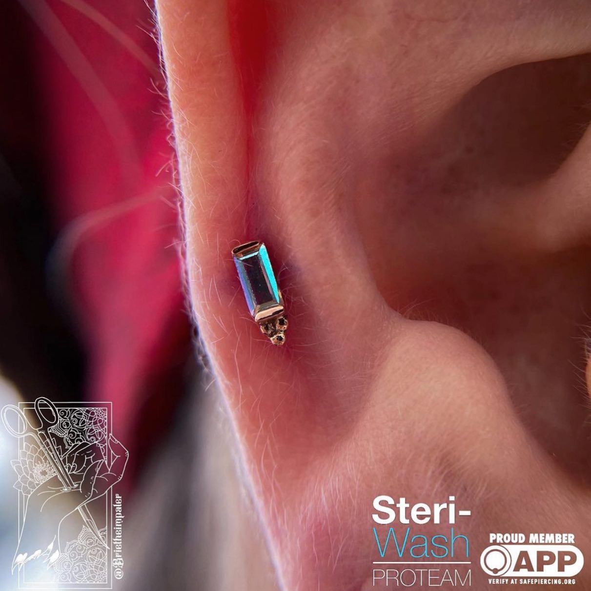 Dior Threadless End with Mercury Mist Topaz Threadless Ends Buddha Jewelry