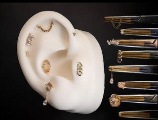 Elicit - Rutilated Quartz + CZ - Threadless End Threadless Ends Buddha Jewelry   