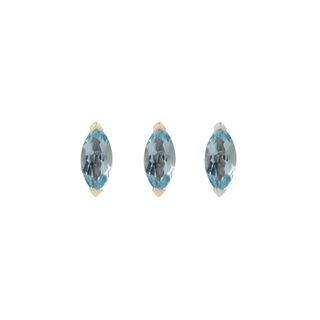 Zuri Marquise Sky Blue Topaz - Threadless End Threadless Ends Buddha Jewelry   