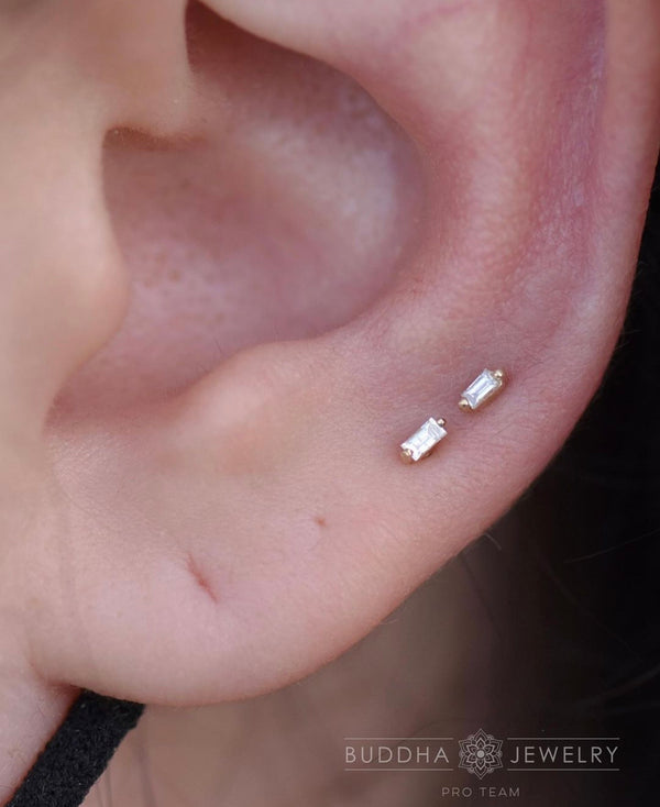 Paris Threadless End with Diamond Threadless Ends Buddha Jewelry