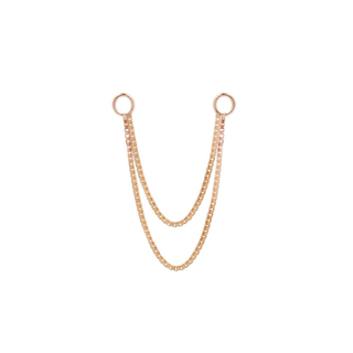 Gold Double Box Chain Chains Buddha Jewelry Rose Gold  