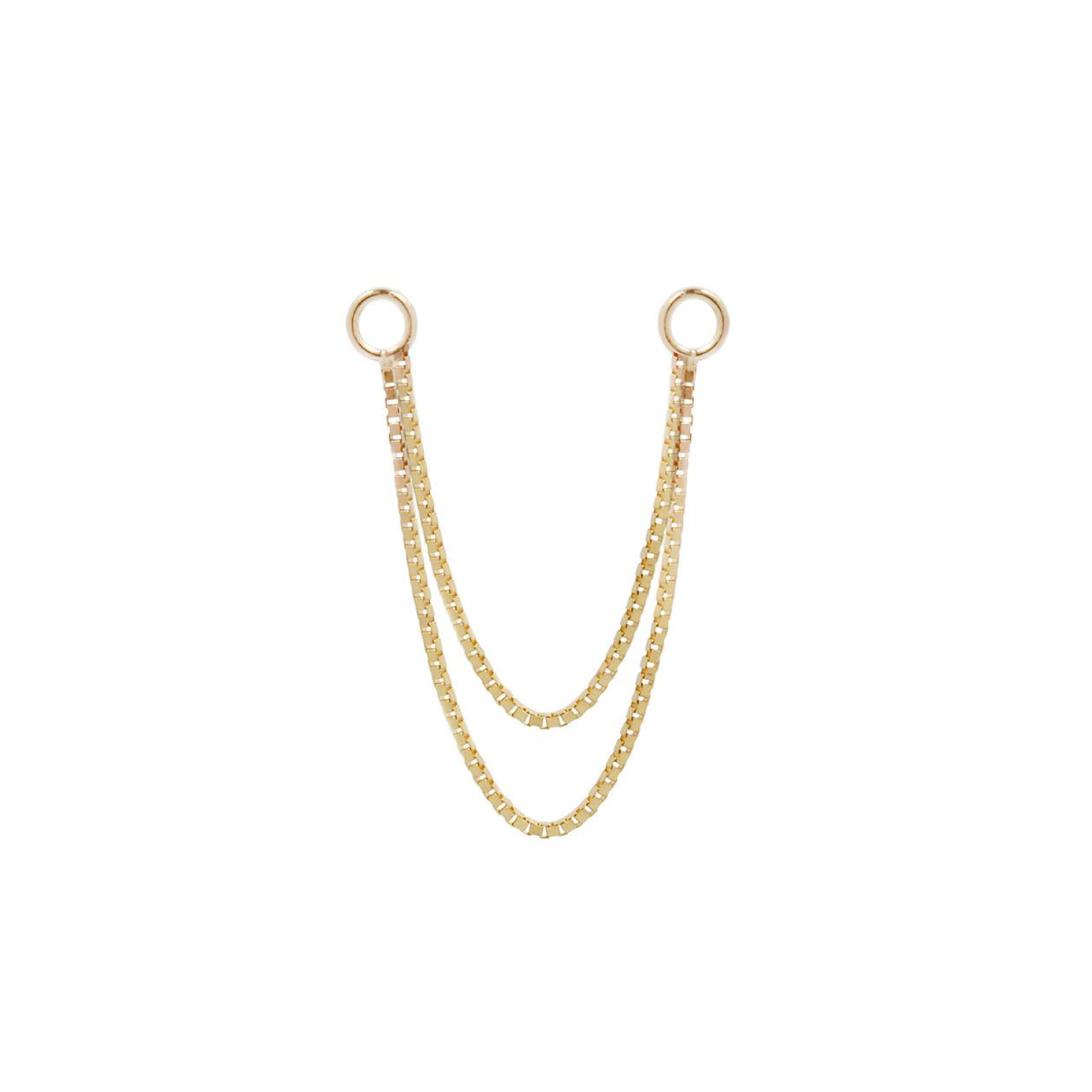 Box Double Chain Chains Buddha Jewelry 14k Yellow Gold