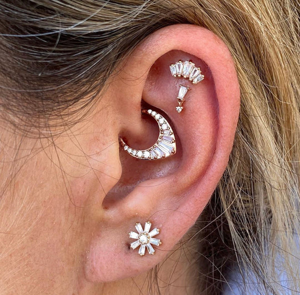 Prism Clicker with CZ Clickers Buddha Jewelry