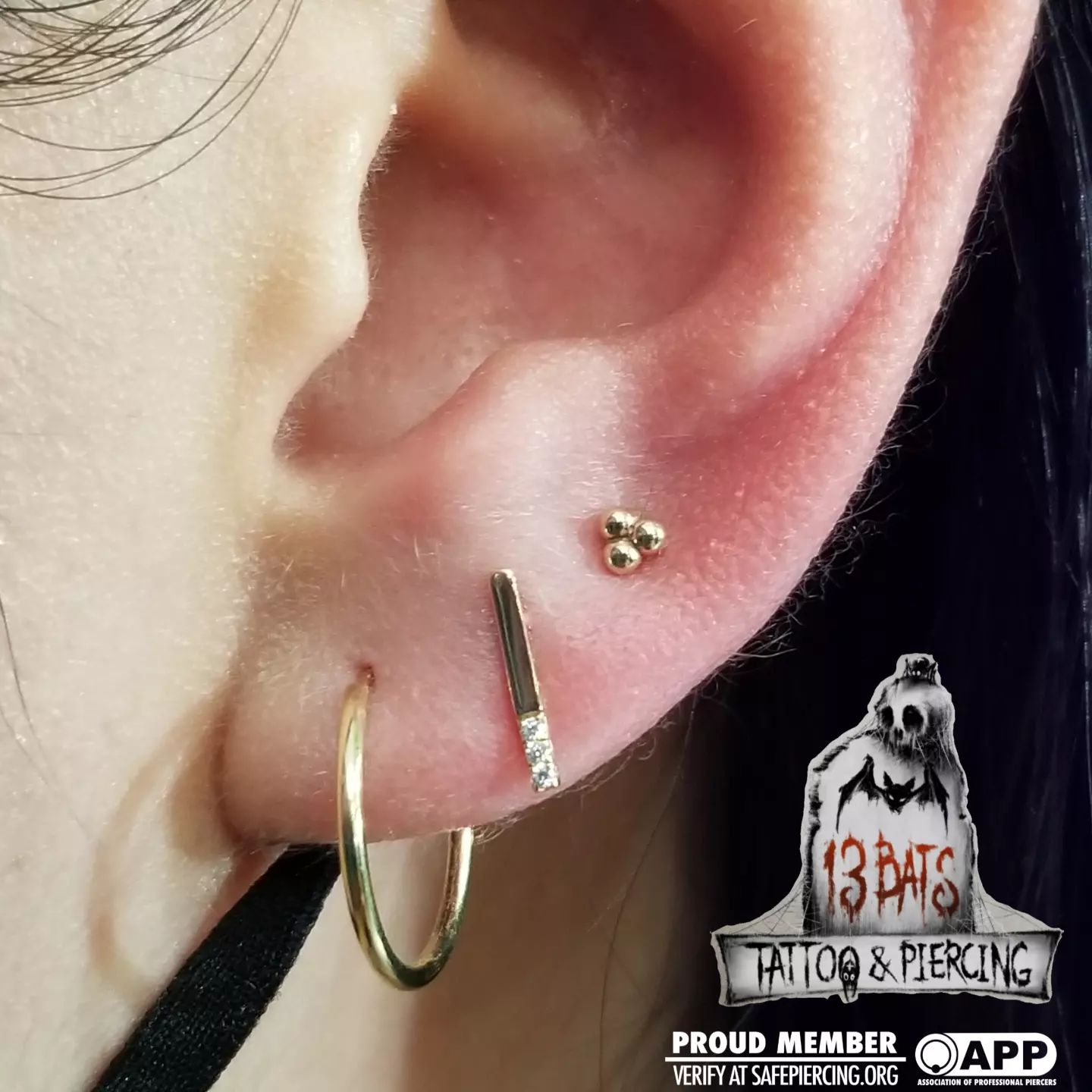 Love Line Threadless End with Diamond Threadless Ends Buddha Jewelry