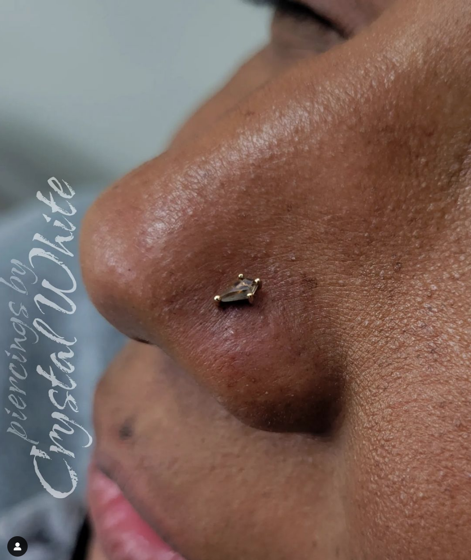 Soho Mini Threadless End with Smoky Quartz Threadless Ends Buddha Jewelry