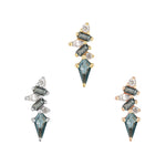 Mixt Threadless End with London Blue Topaz Threadless Ends Buddha Jewelry