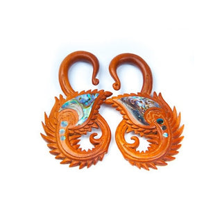 Peacock - Saba Wood + Abalone Inlay Sale Jewelry Buddha Jewelry   