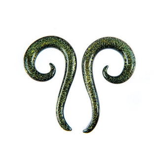 Glass Tail Spiral - Gold Dichro Glass Buddha Jewelry Organics   