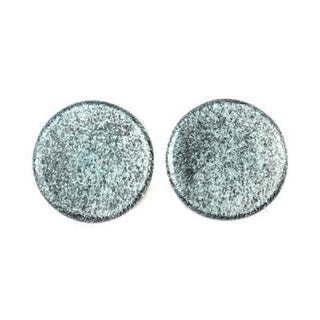 Glass Plugs - Silver Dichro Glass Buddha Jewelry Organics   