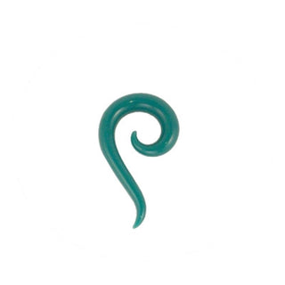 Glass Tail Spiral - Aqua Glass Buddha Jewelry   