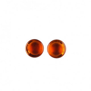 Glass Plugs - Amber Glass Buddha Jewelry