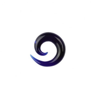 Glass Simple Spiral - Cobalt Blue Glass Buddha Jewelry   