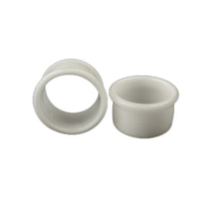 Glass Eyelets - White Glass Buddha Jewelry