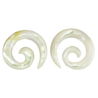 Spiral Earrings - Mother of Pearl Sale Jewelry Buddha Jewelry Organics   