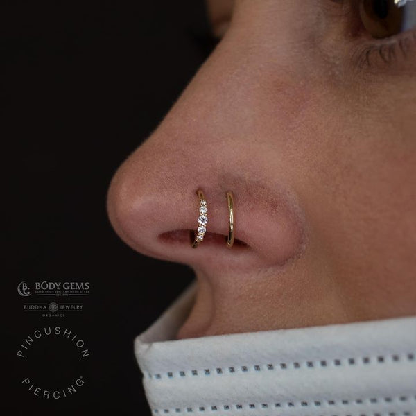 Brigitte Seam Ring with CZ Seam Rings Buddha Jewelry