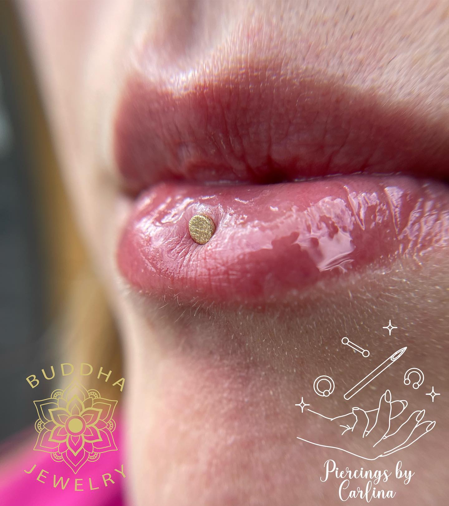 Disk Textured Threadless End Threadless Ends Buddha Jewelry