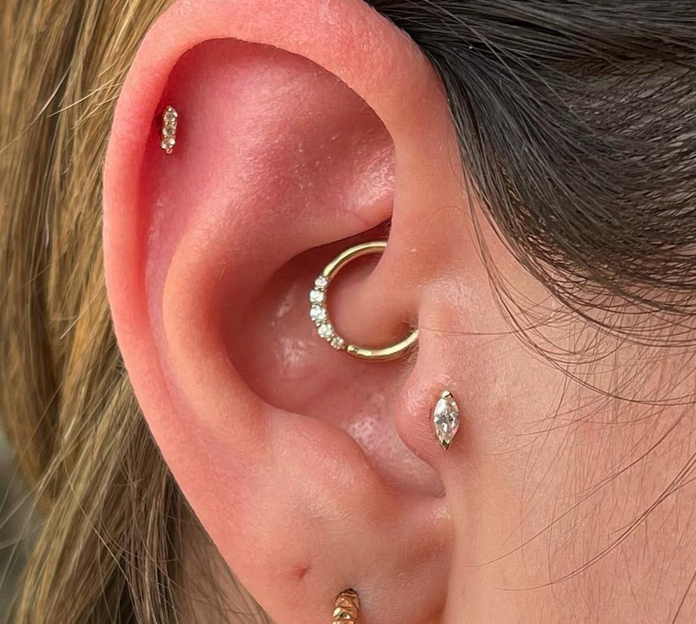 Sophia Seam Ring with CZ Seam Rings Buddha Jewelry